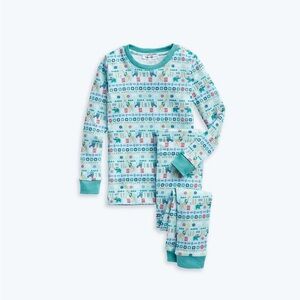 Summersalt holiday family matching pajamas animals and Christmas hats size 14